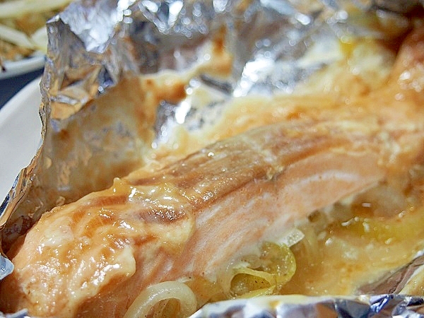 味噌マヨ*鮭ホイル焼き