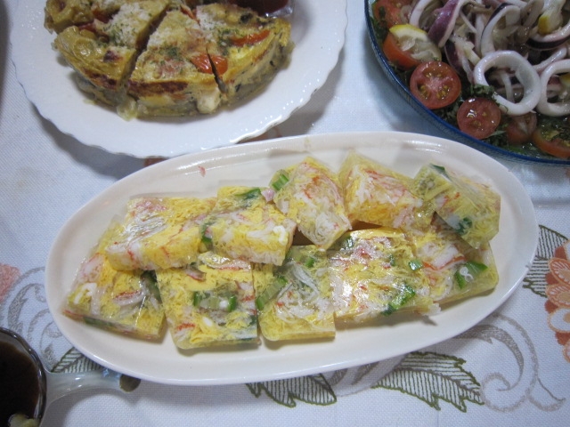 カニカマとオクラのゼリーよせ レシピ 作り方 By いぬのはる 楽天レシピ