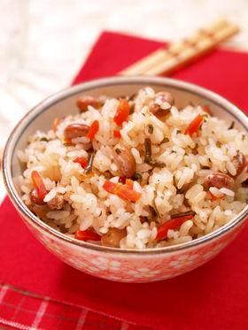 福豆塩昆布ご飯(動画レシピ)