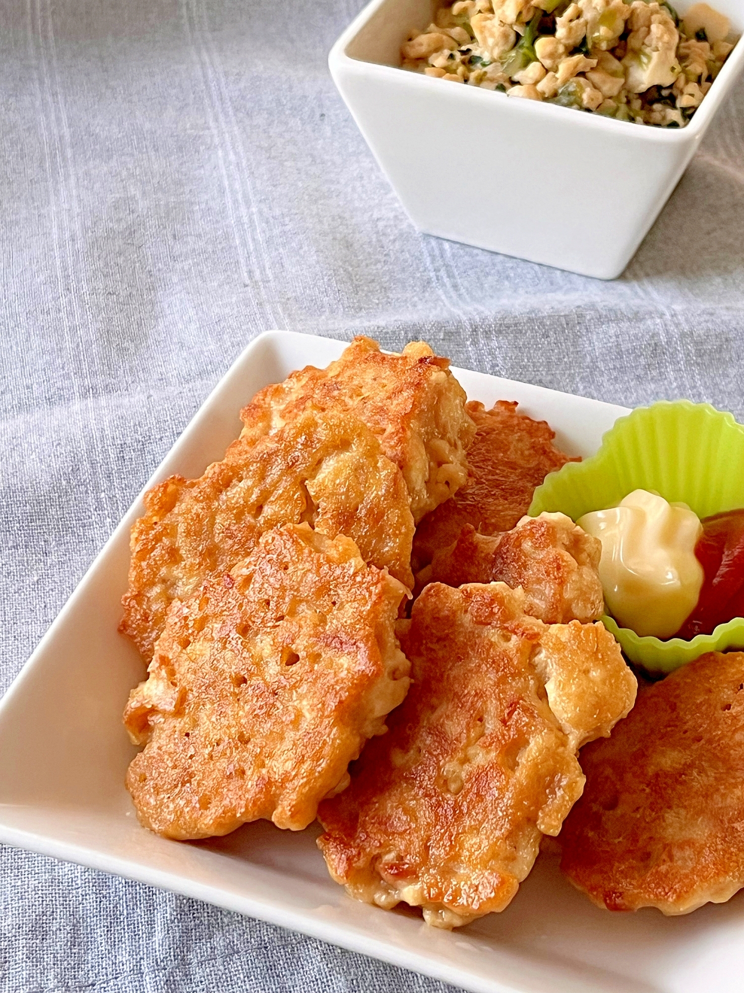 豆腐とツナのふわふわ焼き