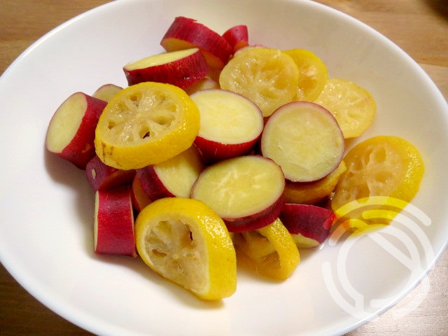 サツマイモの柚子煮