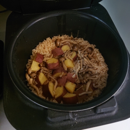 紅天使とごまの炊き込みご飯