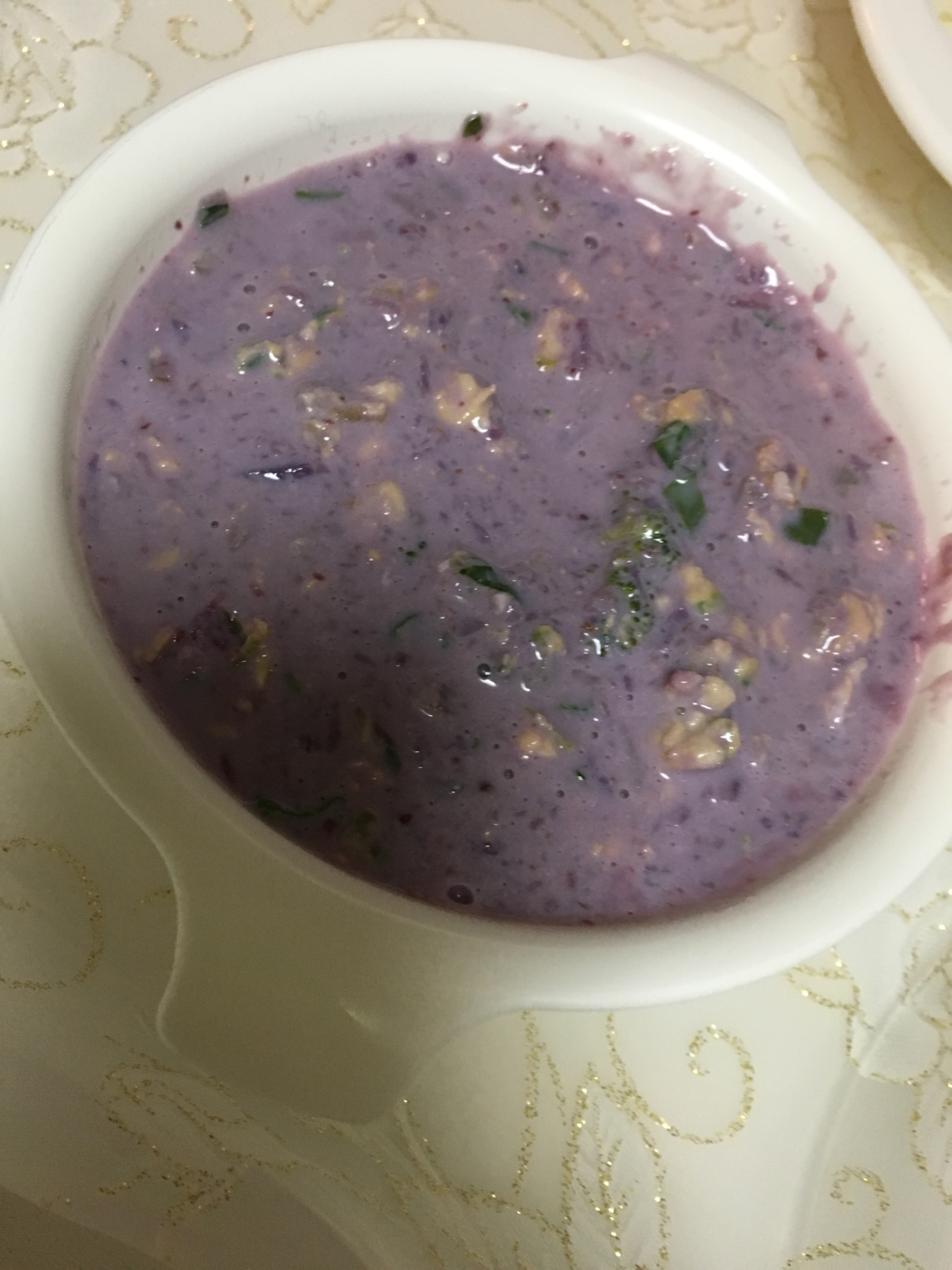 紫芋のポタージュスープ
