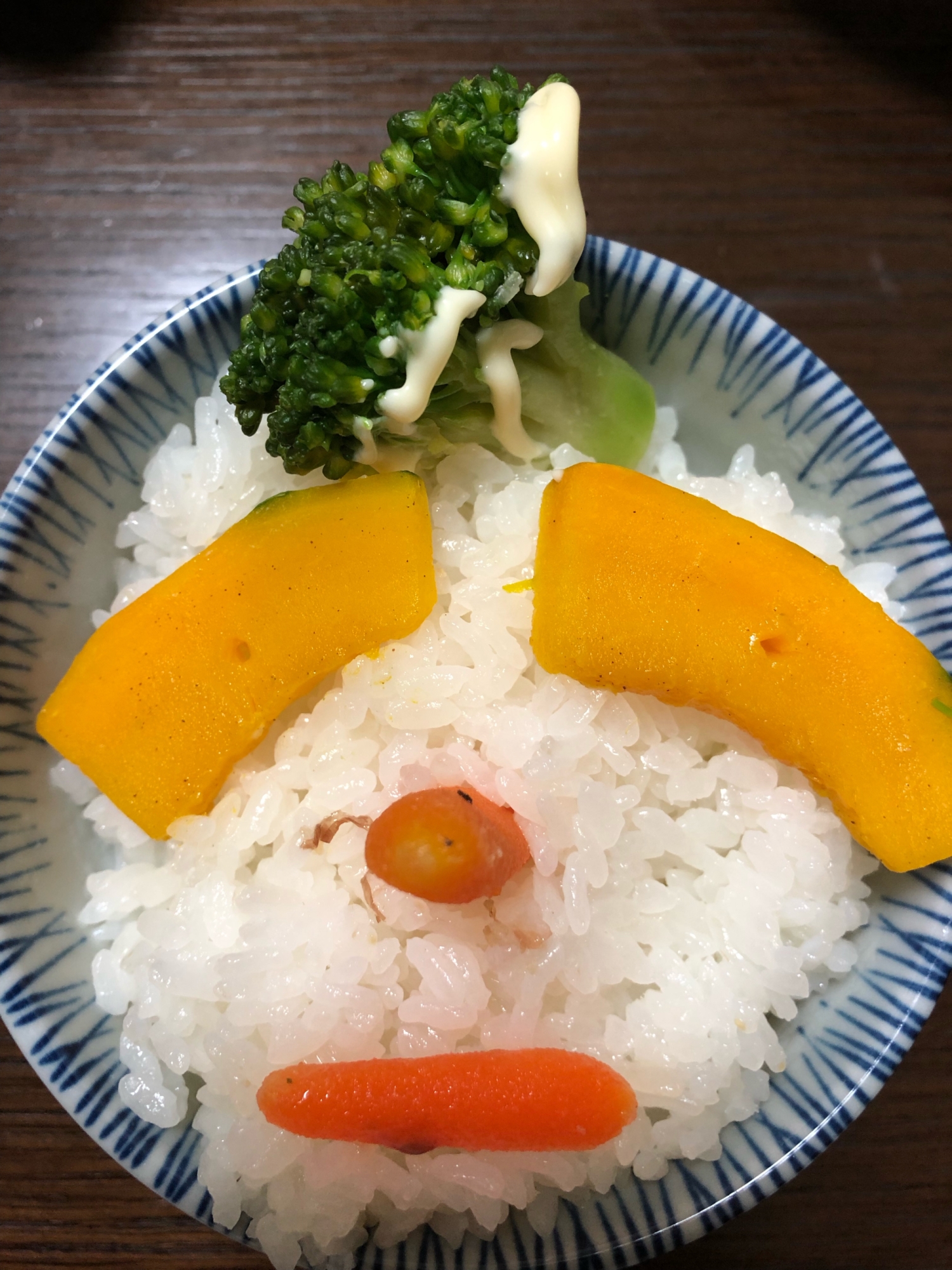 ハロウィンかぼちゃのお化けご飯！！