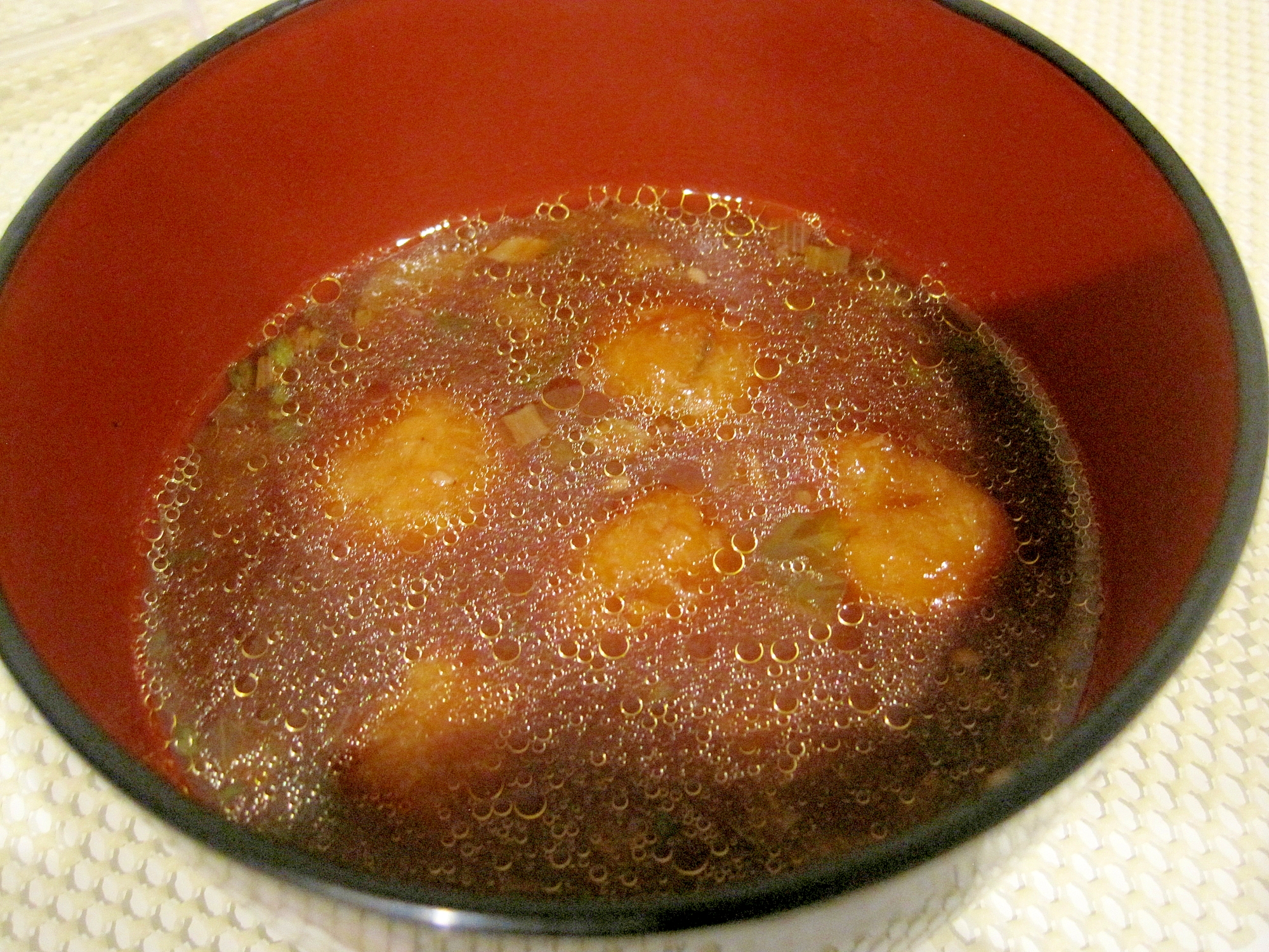 里芋団子のお味噌汁