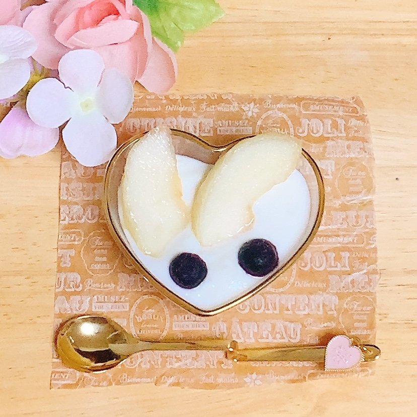 ラフランスブルーベリーヨーグルト（or梨）