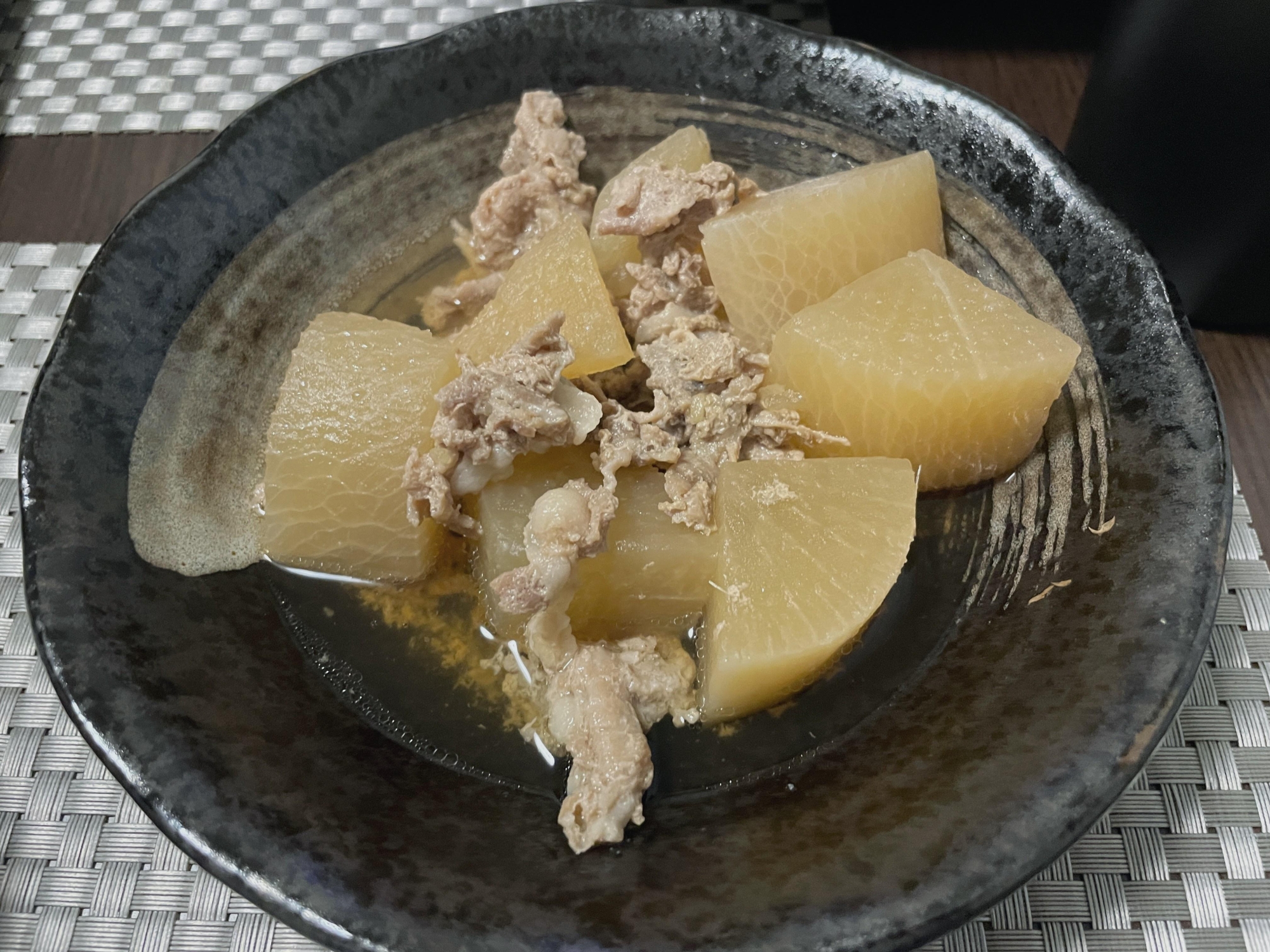 電気圧力鍋で！！大根と豚肉の煮物！