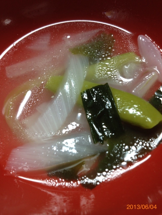 タマネギの中華スープ