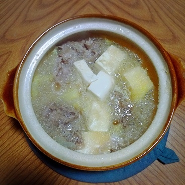 大根のおかげでしょうか牛肉が甘くかんじられ、おいしく頂けました。ポン酢なしでも十分でした。ごちそうさまでした。