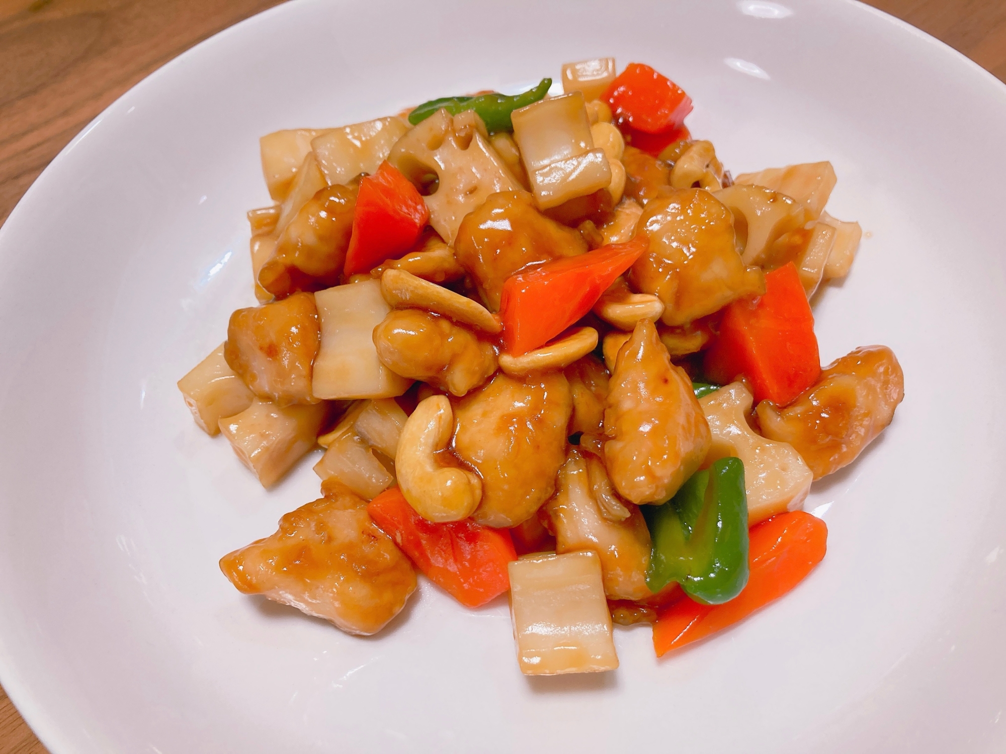 鶏肉とカシューナッツの甘酢炒め