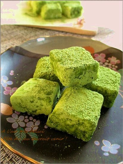 とろける食感 抹茶風味の生チョコ レシピ 作り方 By はなまる子 楽天レシピ