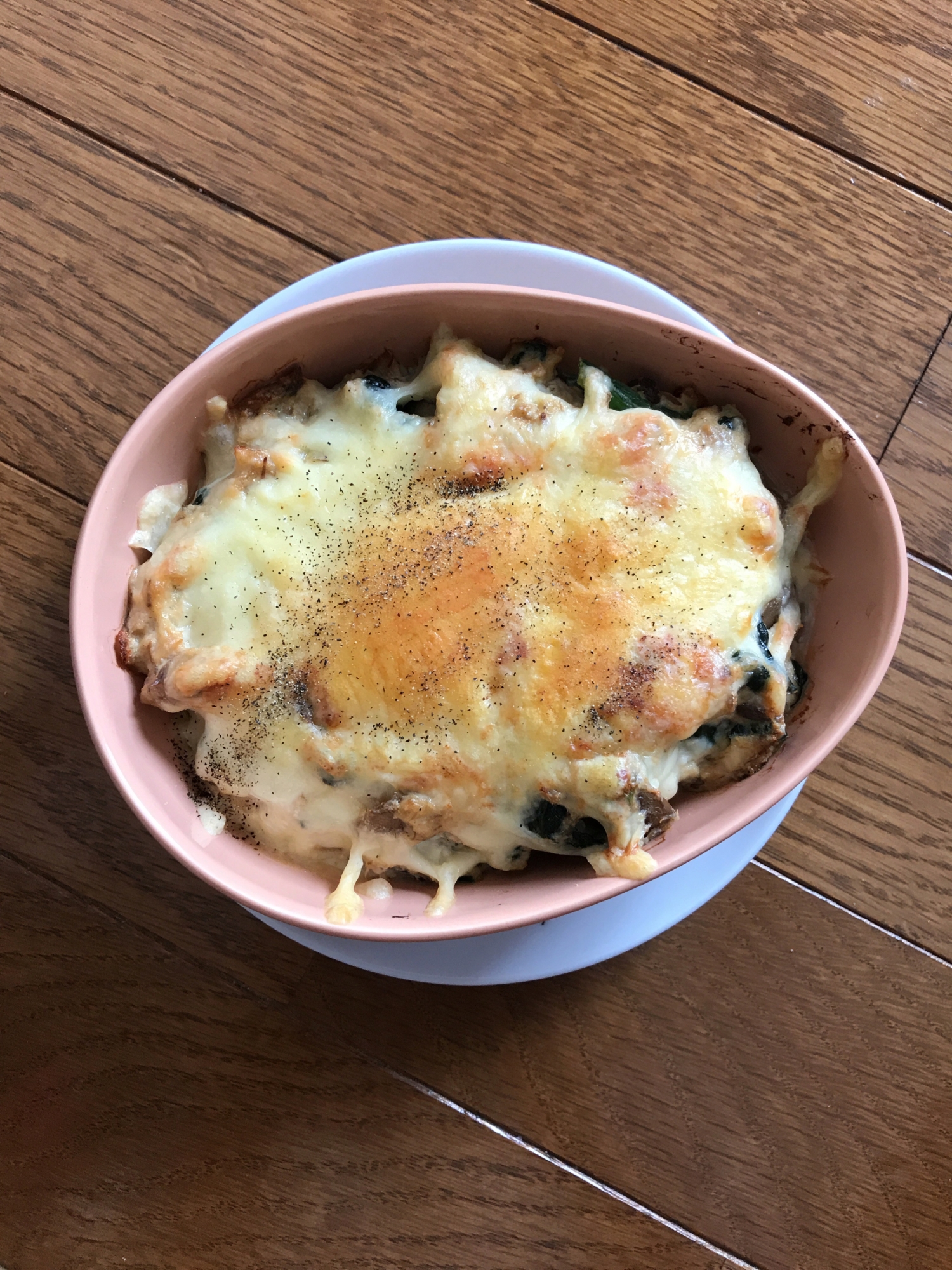 豆腐で簡単！さば豆腐味噌グラタン