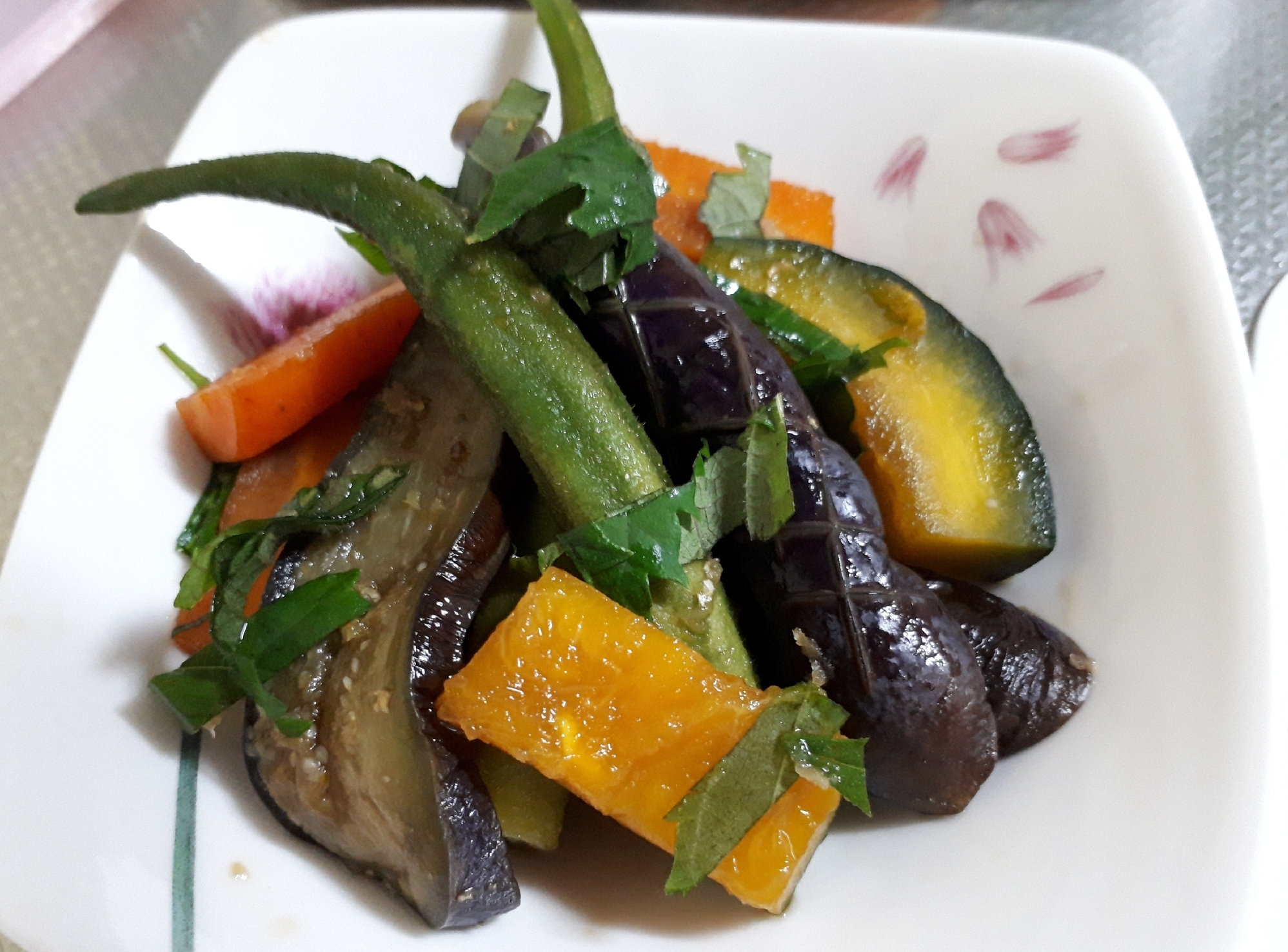 ノンオイル⭐彩り野菜の煮浸し