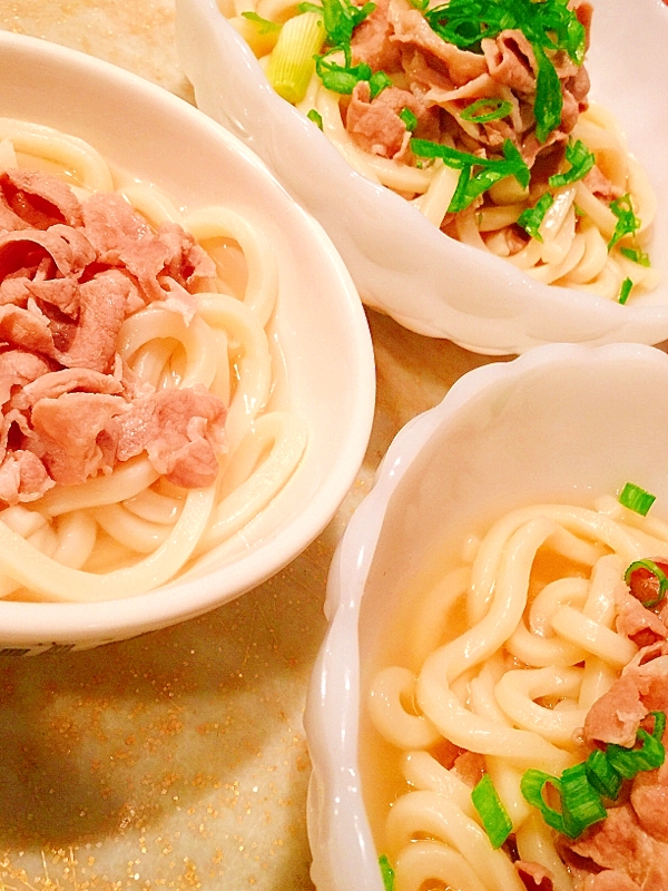 おんぶでキッチン！チョッキング親子肉うどん