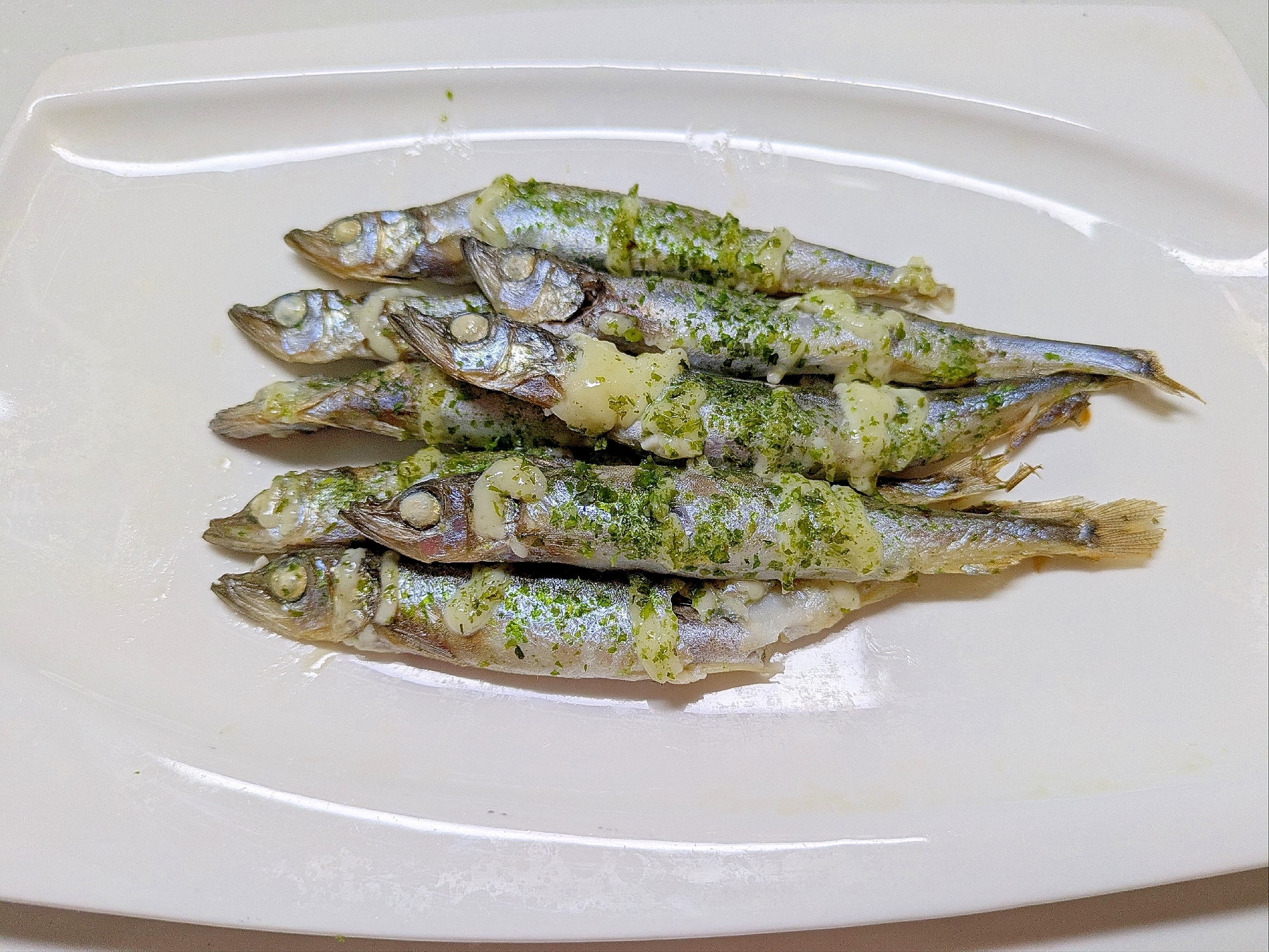 簡単つまみ、シシャモのマヨネーズ焼き