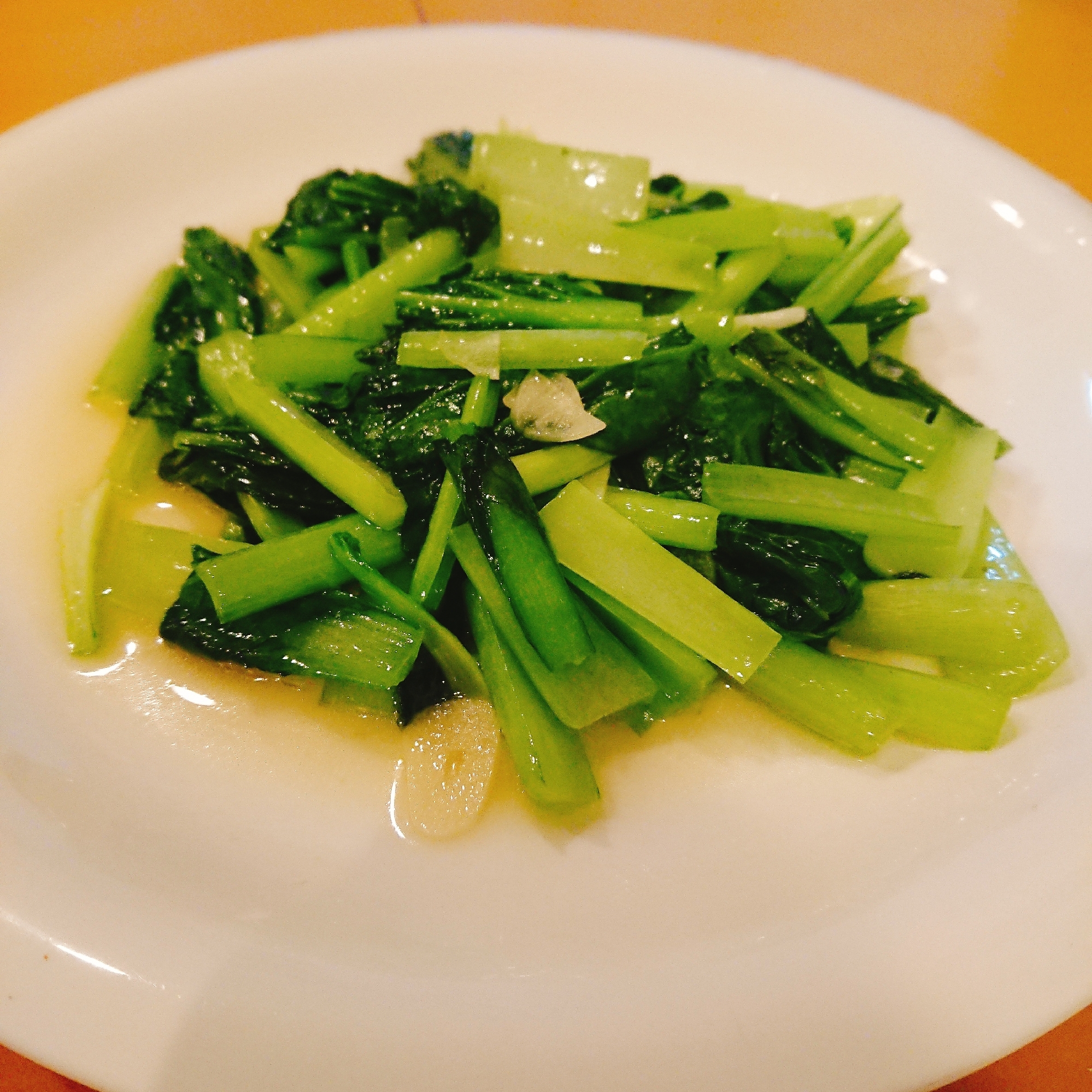 中華屋さんの青菜炒め レシピ 作り方 By 梅屋啓 楽天レシピ 中華屋さんの青菜炒め レシピ 作り方 By 梅屋啓 楽天レシピ