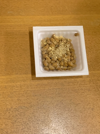 生姜ピリッと☆きな粉とごまの納豆
