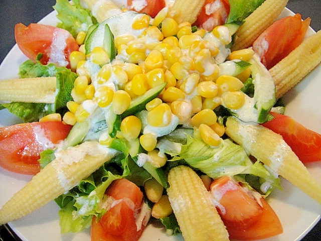 コーンとヤングコーンの親子サラダ レシピ 作り方 By Mint 楽天レシピ コーンとヤングコーンの親子サラダ レシピ 作り方 By Mint 楽天レシピ