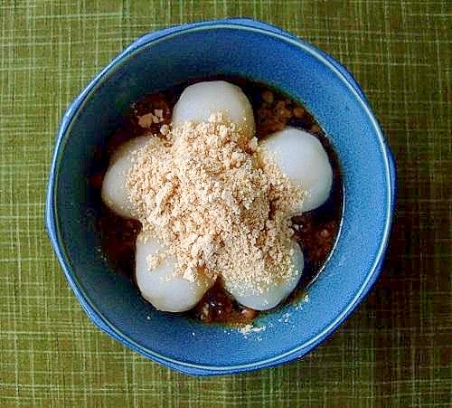 団子粉とレンジで簡単 お団子