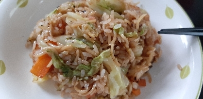 焼きそば麺1袋でもボリュームたっぷりで美味しかったです♪