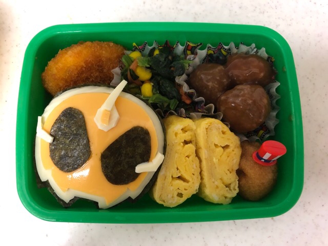 仮面ライダーゴースト弁当キャラ弁