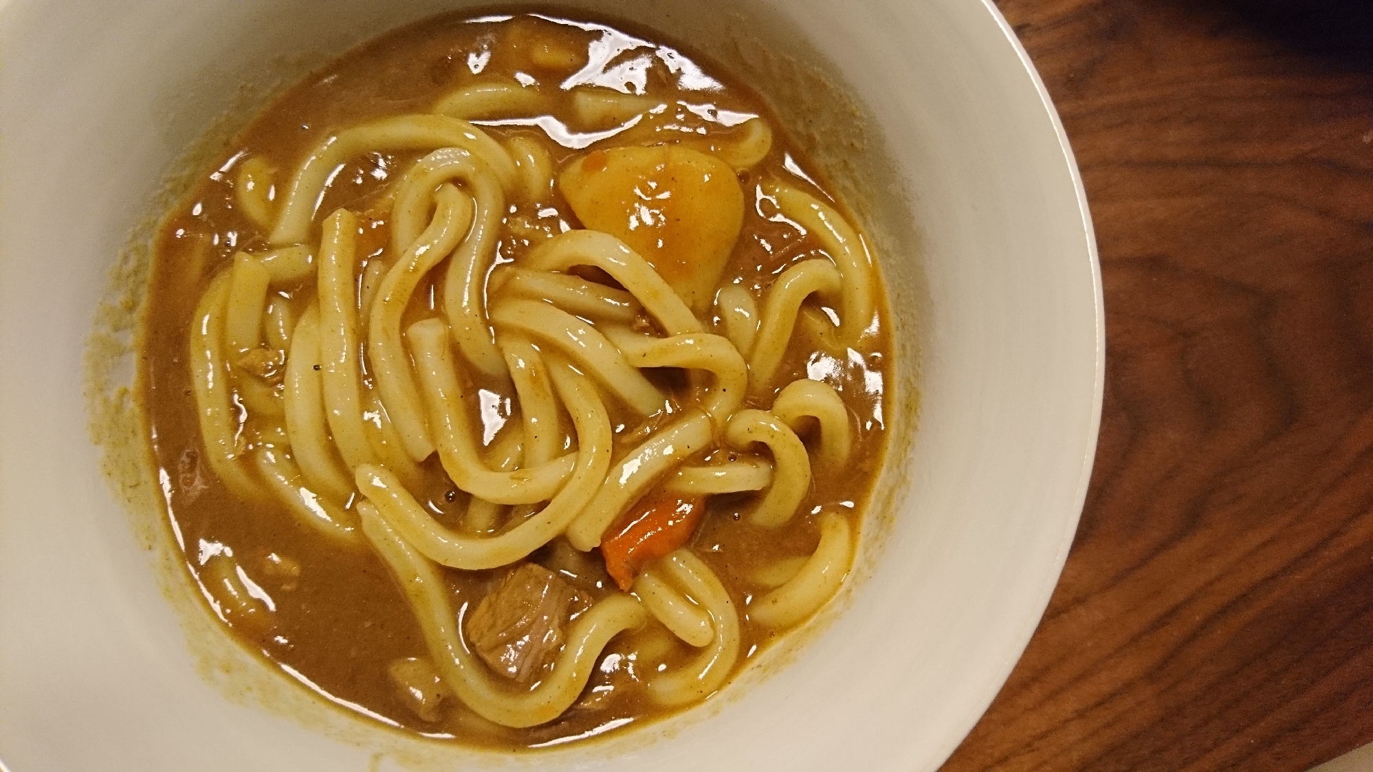 カレーリメイク白だしでカレーうどん