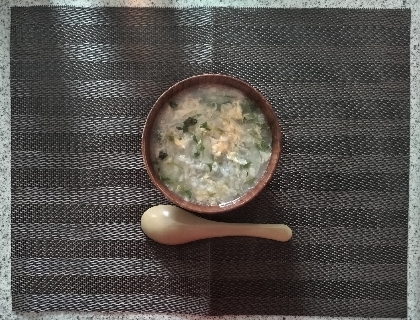 卵とじで食べやすい☆中華風七草粥