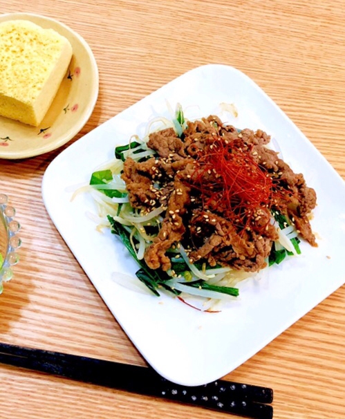 【糖質制限】牛肉のナムル風サラダ