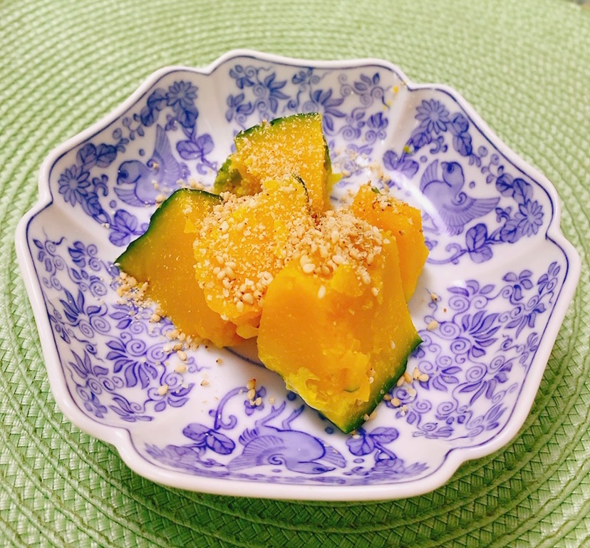 かぼちゃの煮物のごま和え✧˖°