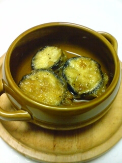 茄子の天ぷらのオイルオーブン焼き