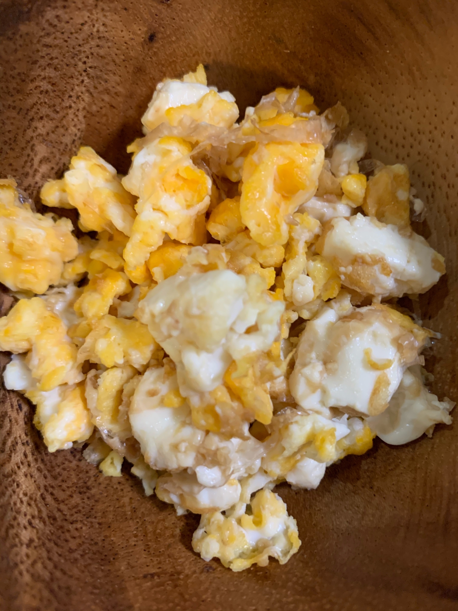 離乳食☆卵と豆腐のチャンプルー風