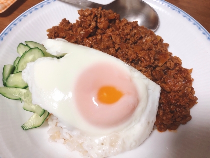 【男の料理】ロコモコ風ボロネーゼ丼