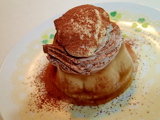 チョコホイップとアイスのカフェオーレプッチンプリン レシピ 作り方 By ぷ みぃまま 楽天レシピ