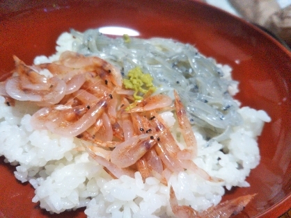 静岡産の生しらす&生桜海老は美味しいですね♪