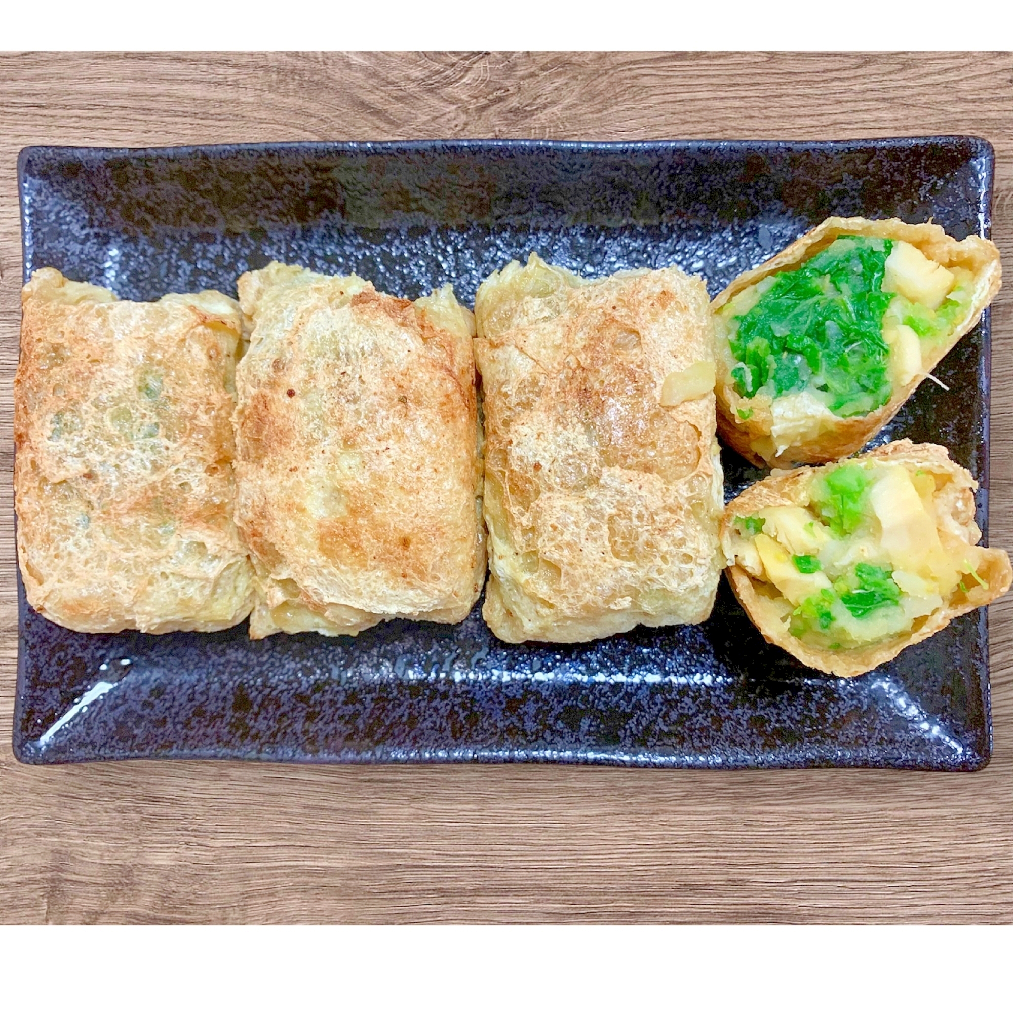 揚げない!ヘルシー!筍と菜の花の和風きつねコロッケ