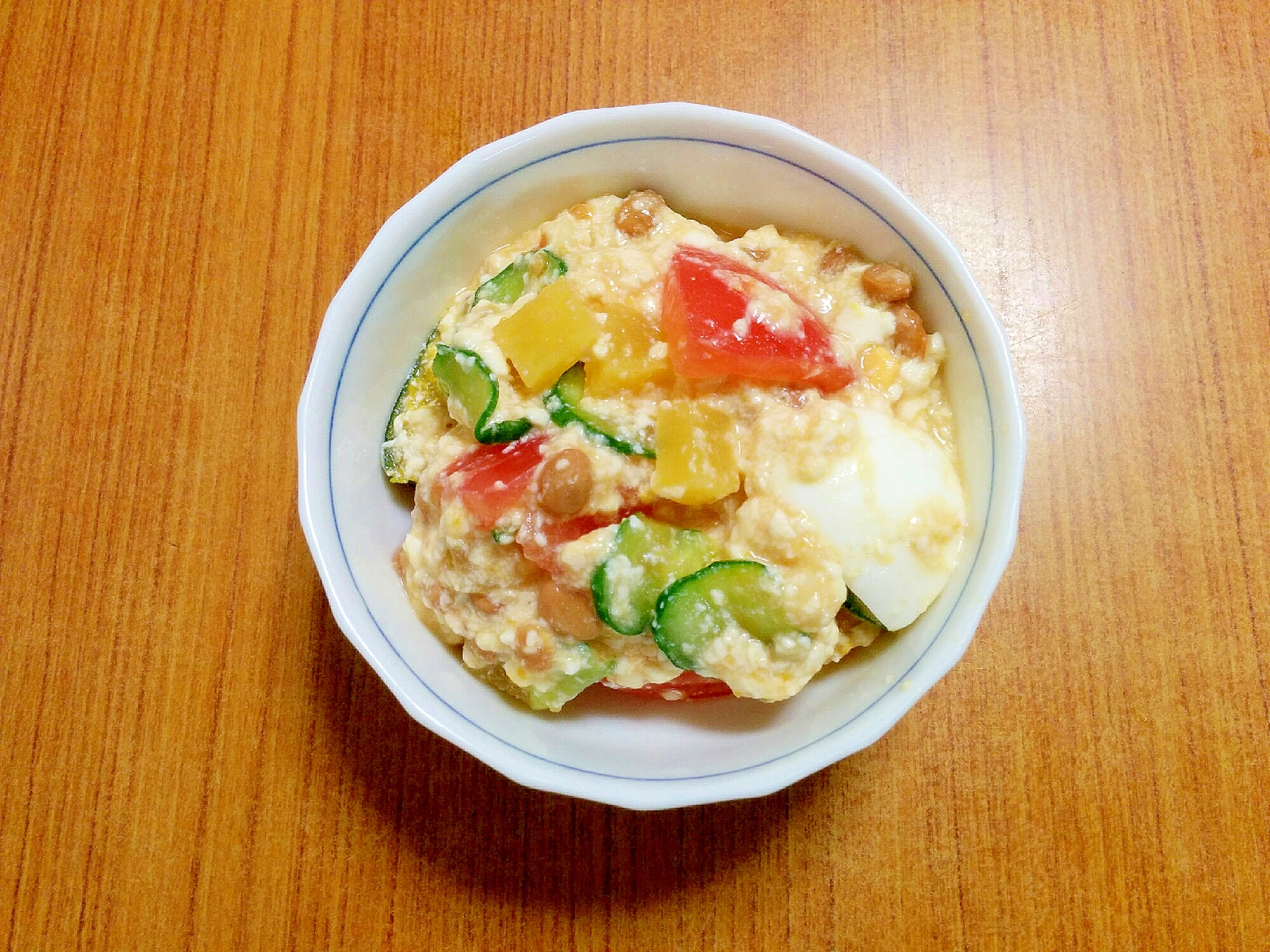 納豆♡野菜マヨヨーグルトサラダ