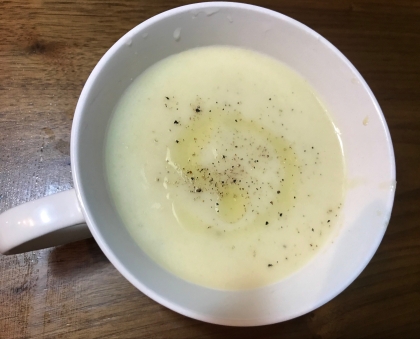 牛乳で簡単にでき、とってもおいしかったです！夏にぴったりのスープですね。