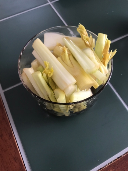 和風ピクルスな セロリのポン酢漬け レシピ 作り方 By Chocola43 楽天レシピ