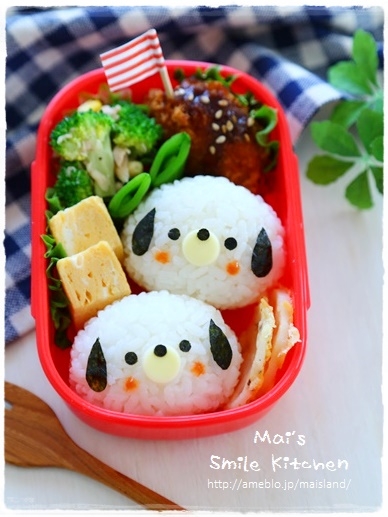 キャラ弁 ふわふわヘアのプードルちゃん レシピ 作り方 By Mai Mai 楽天レシピ