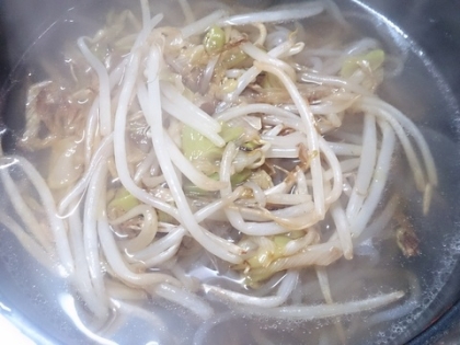 ピリ辛ネギもやしラーメン