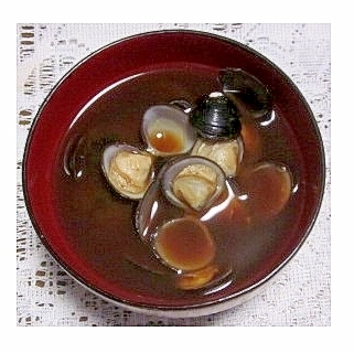しじみの味噌汁（赤みそ・塩麹入り）