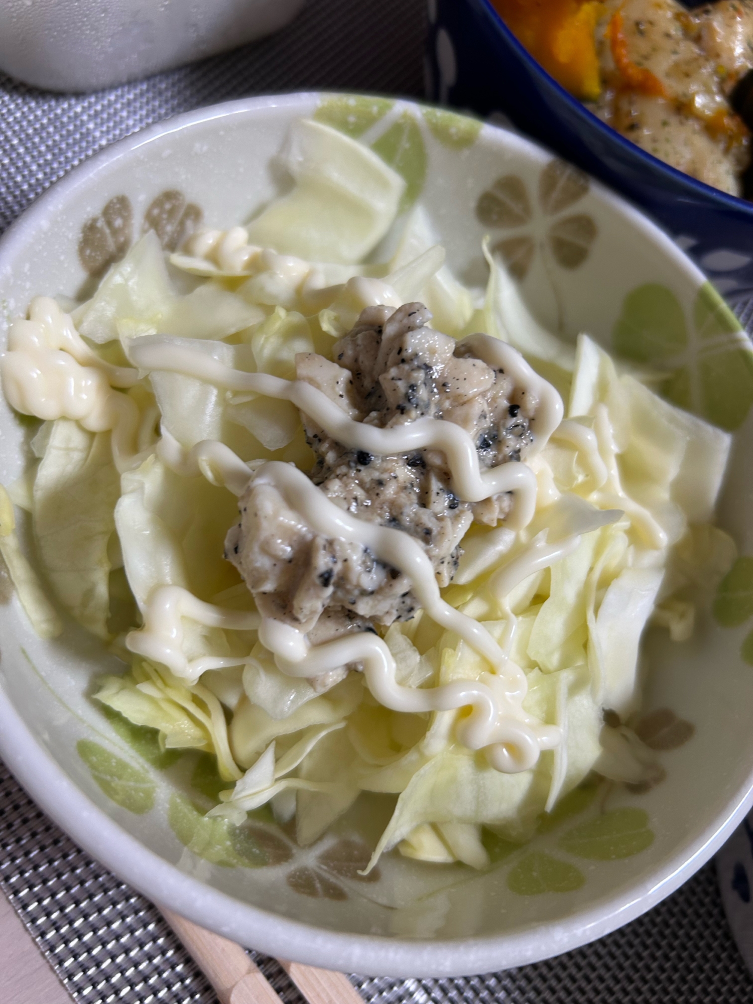 豆腐とキャベツの簡単サラダ