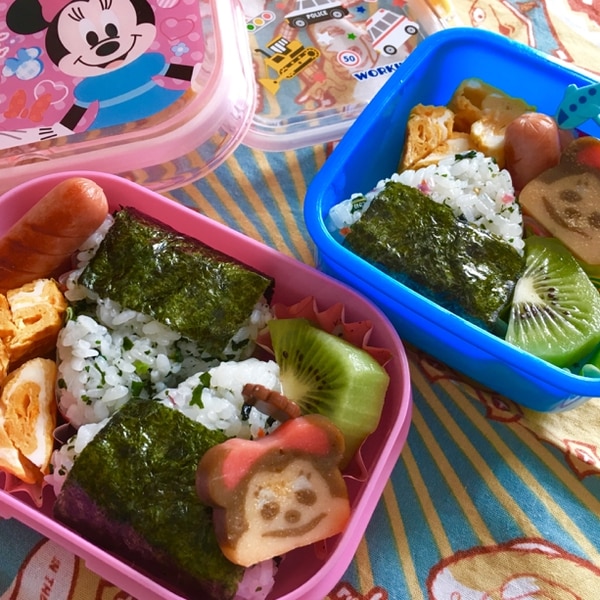 わかめ6色野菜おにぎりとウインナー卵焼きお弁当 レシピ 作り方 By Kuuuma 楽天レシピ わかめ6色野菜おにぎりとウインナー卵焼きお弁当 レシピ 作り方 By Kuuuma 楽天レシピ