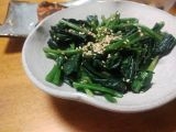 ほうれん草のピリ辛ナムル★ビビンバやおつまみなどに
