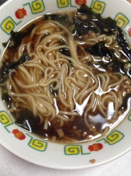 えのきとワカメのラーメン★