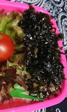 お弁当に作りました！
海苔弁当です(^^)
