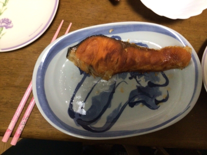 鮭のバターぽん酢焼き