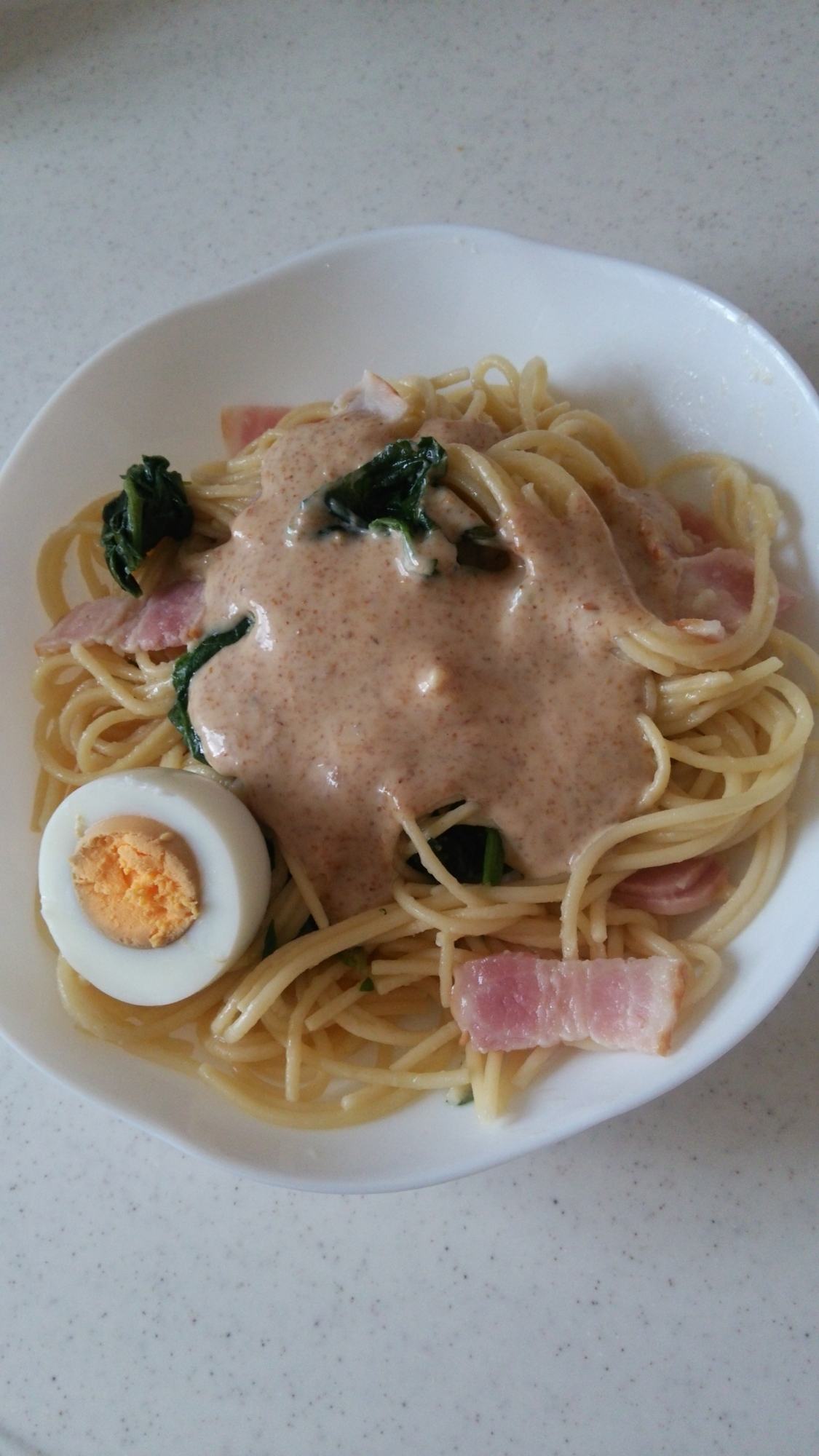 ごまだれで作るズボラ主婦の簡単パスタ 休日のランチ レシピ 作り方 By ポーメ 楽天レシピ