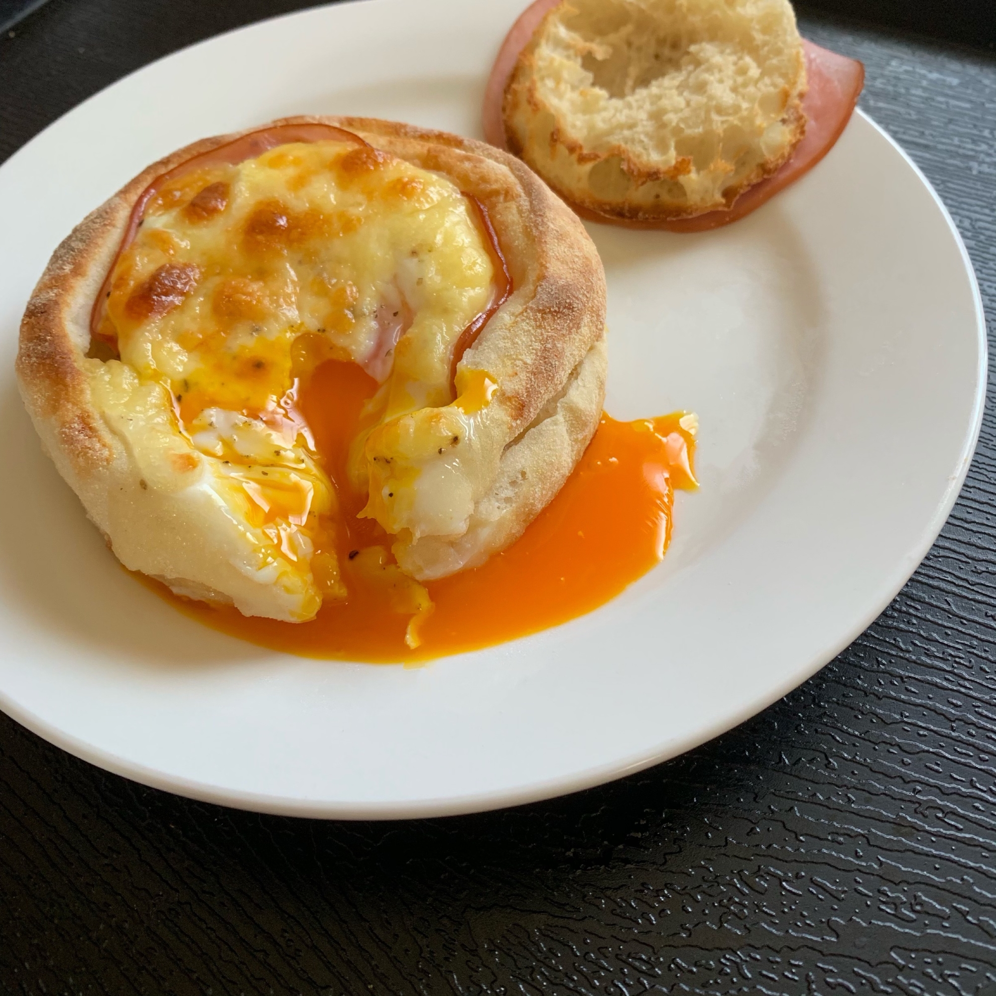 イングリッシュマフィンで簡単朝食