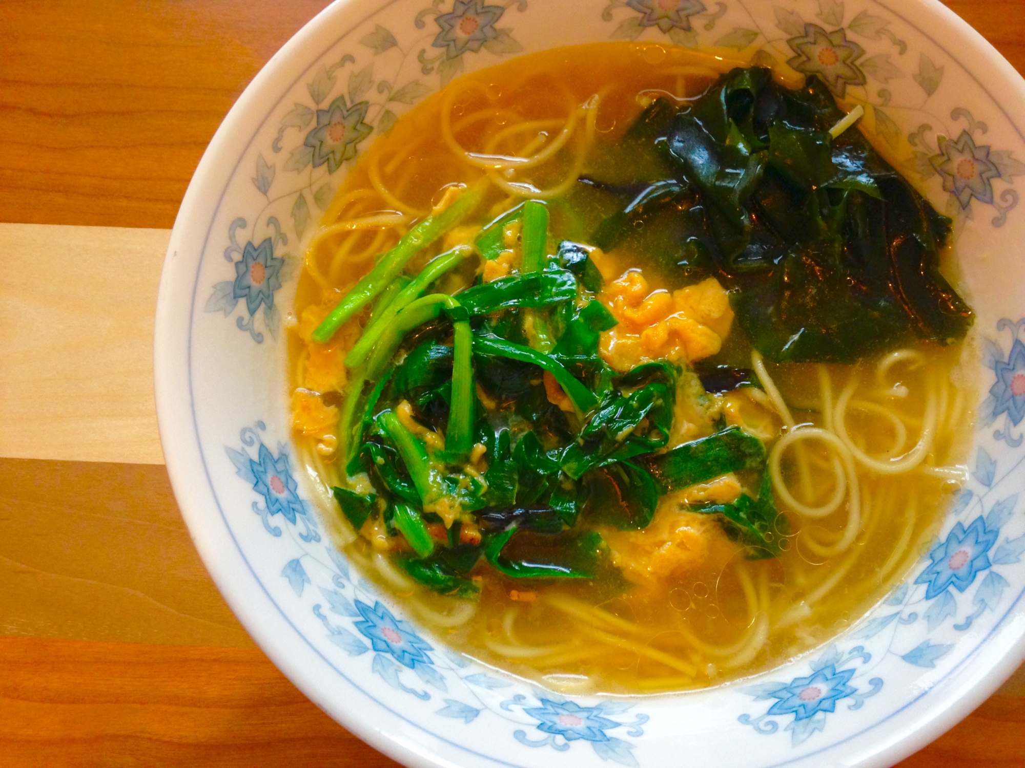 節約ランチ★ニラ玉ラーメン★